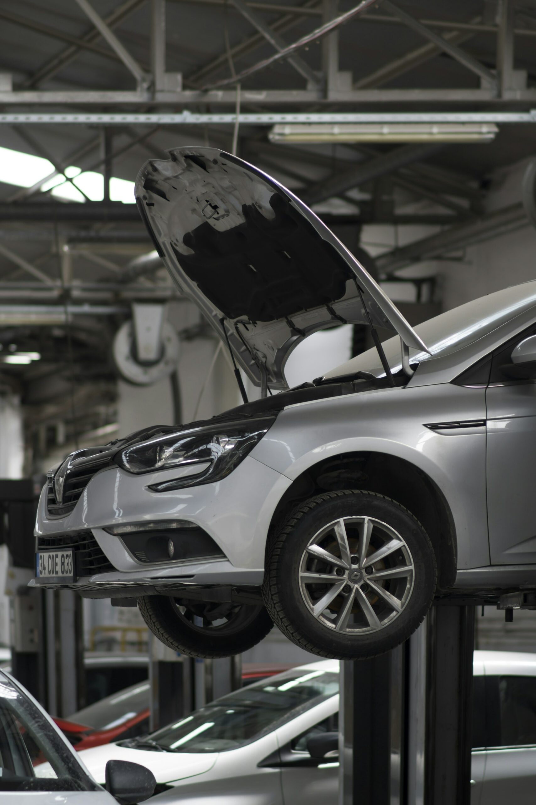 Car being MOT tested at Greenwood Test Centre Blackpool